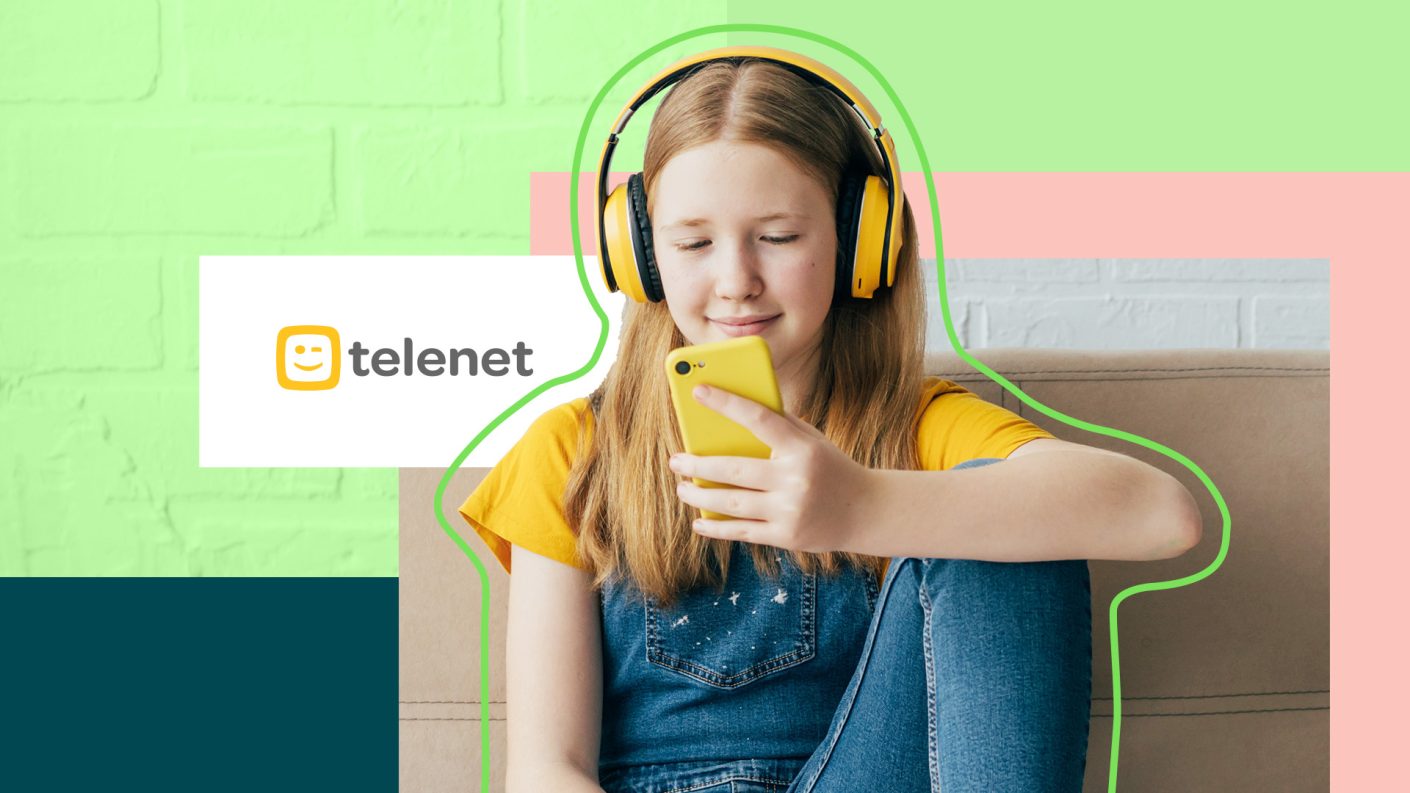 Gen Z girl watching and consuming content on smartphone