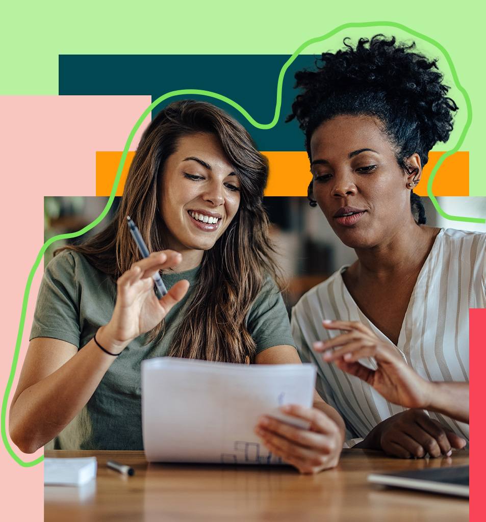 Portraits of potential co-workers in Americas